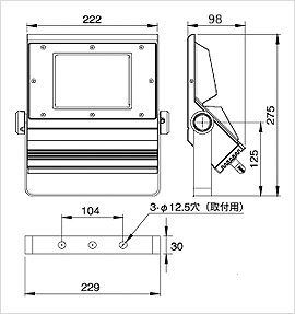 LED100W スポットライト