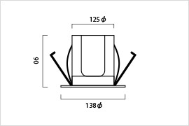 LEDダウンライト125φ